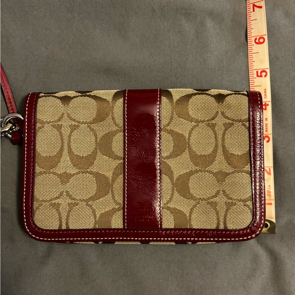 Front Flap Coach Wristlet - Picture 2 of 6